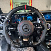 Sportlenkrad Mercedes Carbon & Leder – Kompatibel A-Klasse AMG Line (W177)