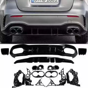 Heckdiffusor A45S-Design – Kompatibel Mercedes A-Klasse W177 (A180 / A200 / A220 / A250)
